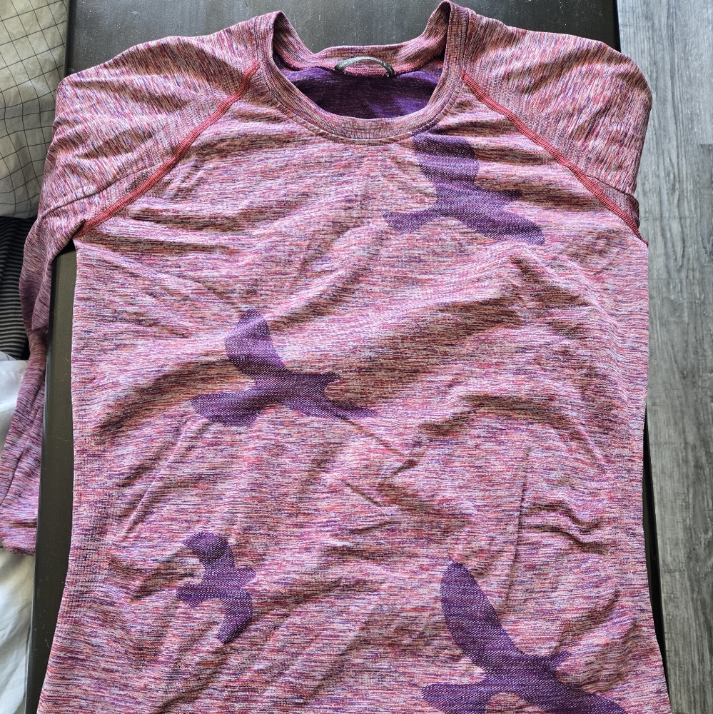 Oiselle Flyte Long Sleeve Lg Purple Pink